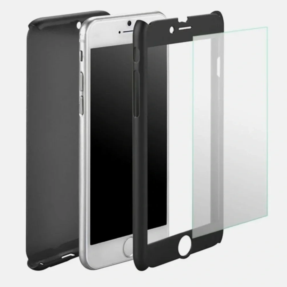 iPhone 6 Plus/6s Plus Full Body Hard‎ Case-Aurora Black Front and Back Cover